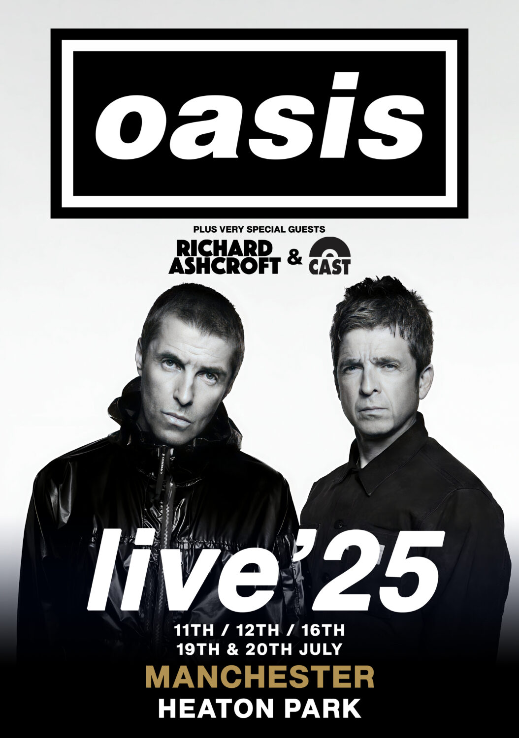 OASIS live '25 Tour: MANCHESTER Heaton Park Poster Print