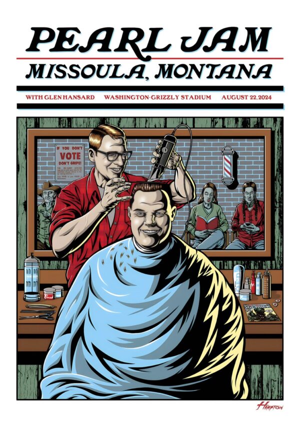 PEARL JAM Dark Matter 2024 Tour MISSOULA Poster