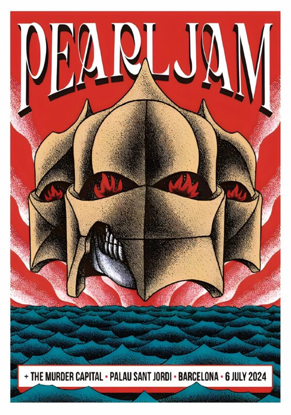 PEARL JAM 2024 World Tour: BARCELONA 6 July 2024 Poster