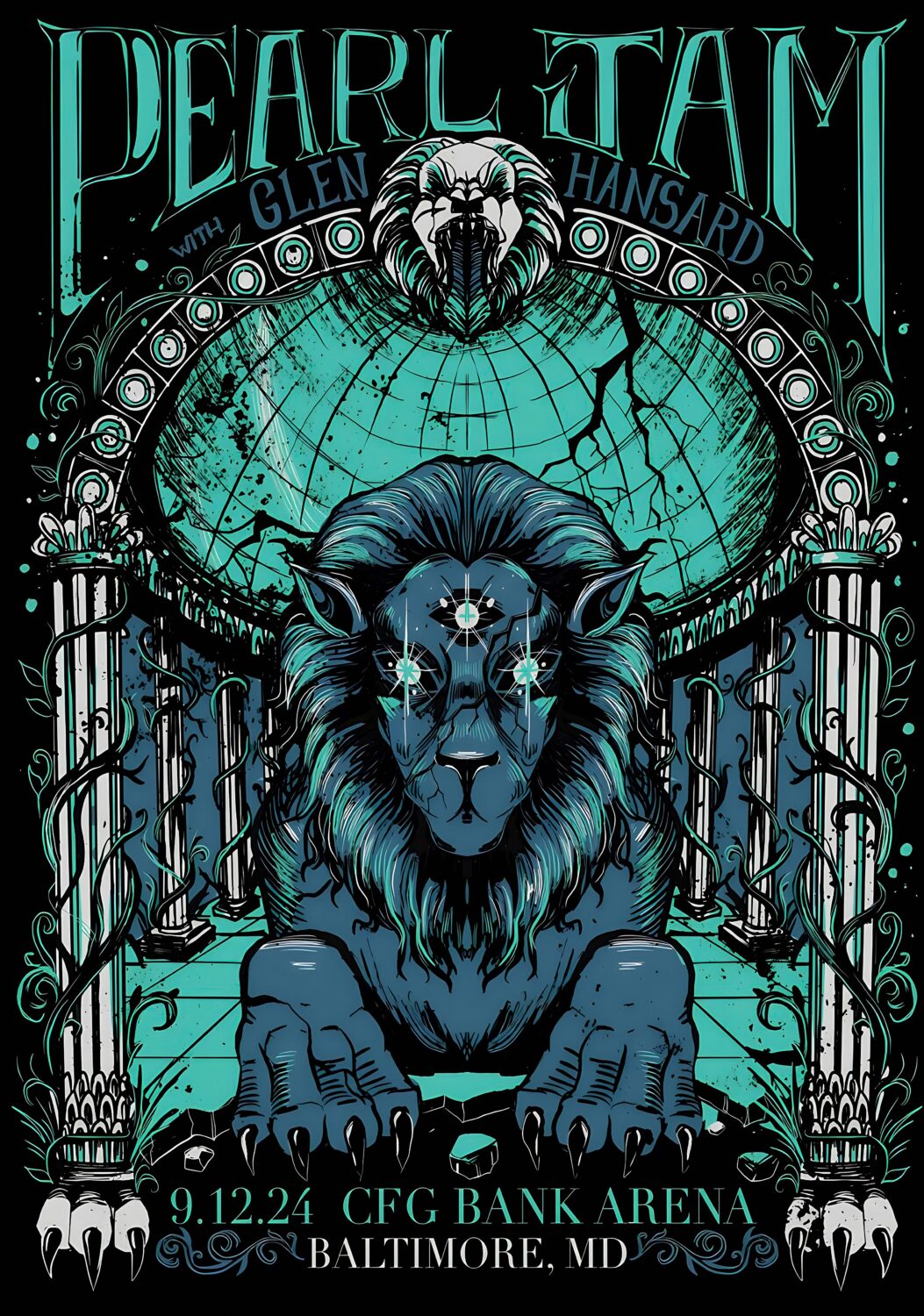 PEARL JAM Dark Matter 2024 Tour BALTIMORE Poster
