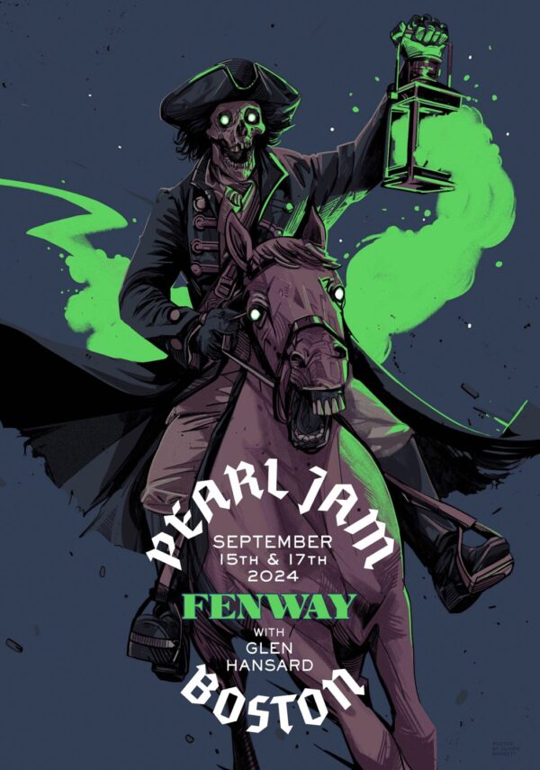 PEARL JAM Dark Matter 2024 Tour BOSTON Fenway Park Poster