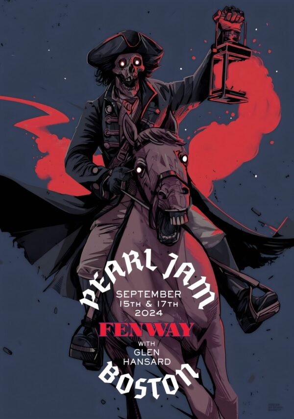 PEARL JAM Dark Matter 2024 Tour BOSTON Fenway Park Poster