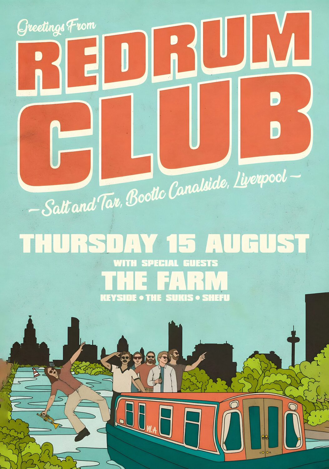 RED RUM CLUB 2024 Tour LIVERPOOL Poster