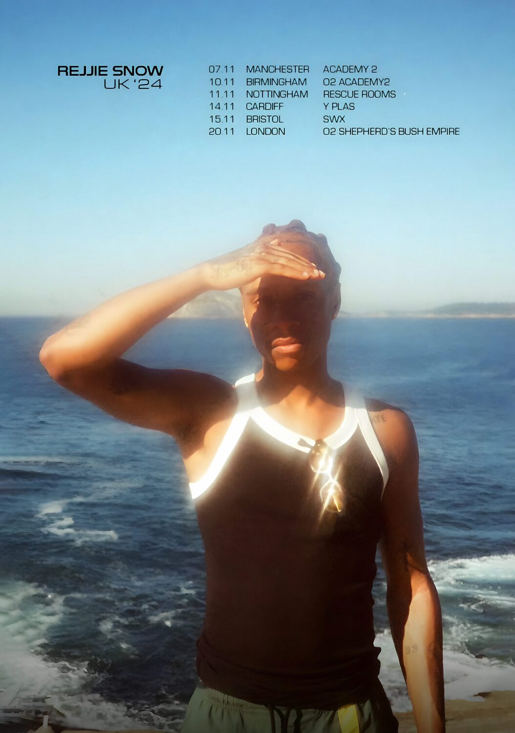 REJJIE SNOW Peace 2 Da World 2024 UK Tour Poster