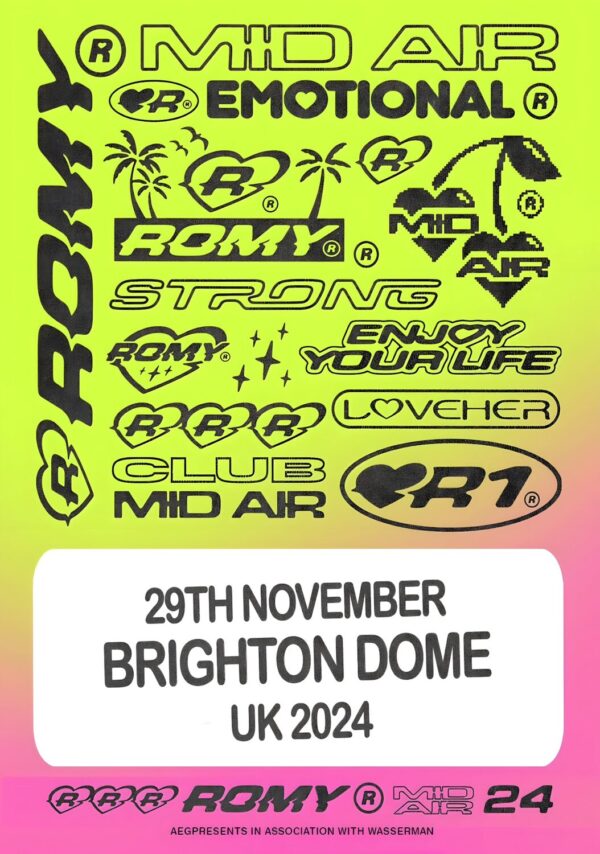 ROMY (The xx) 2024 UK Tour BRIGHTON November 2024 Poster