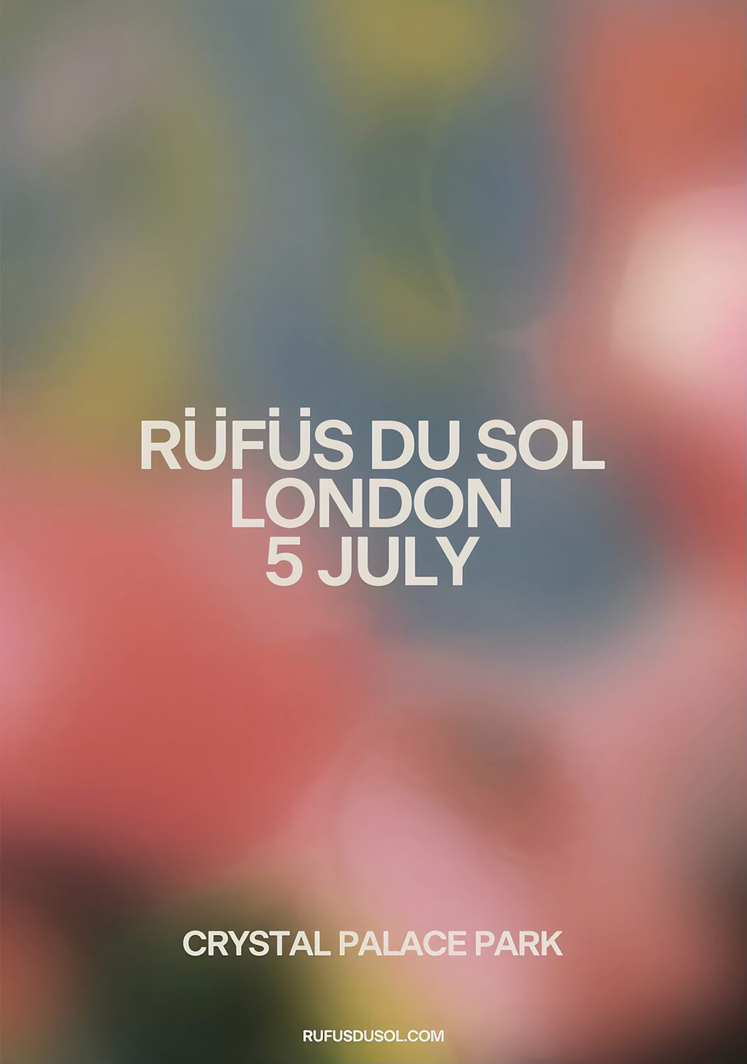 RÜFÜS DU SOL Inhale / Exhale 2025 Tour: LONDON Crystal Palace Park Poster Print