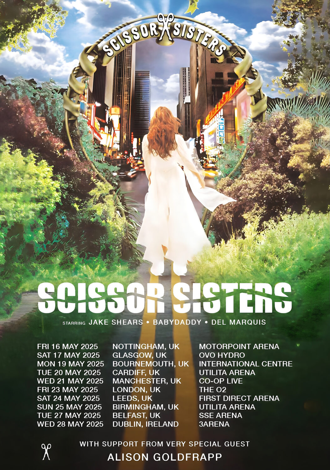 SCISSOR SISTERS 20th Anniversary 2025 UK Arena Tour Poster Print
