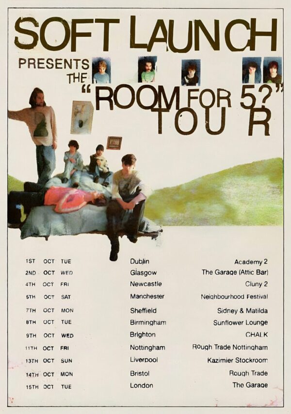 SOFT LAUNCH (band) Room For 5? 2024 Tour Poster