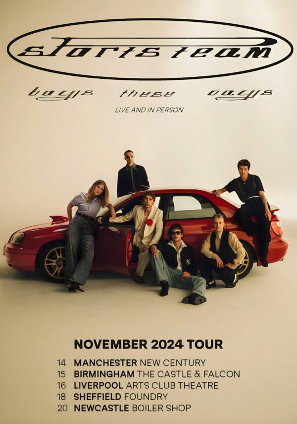 SPORTS TEAM (band) Boys These Days 2024 November UK Tour Poster