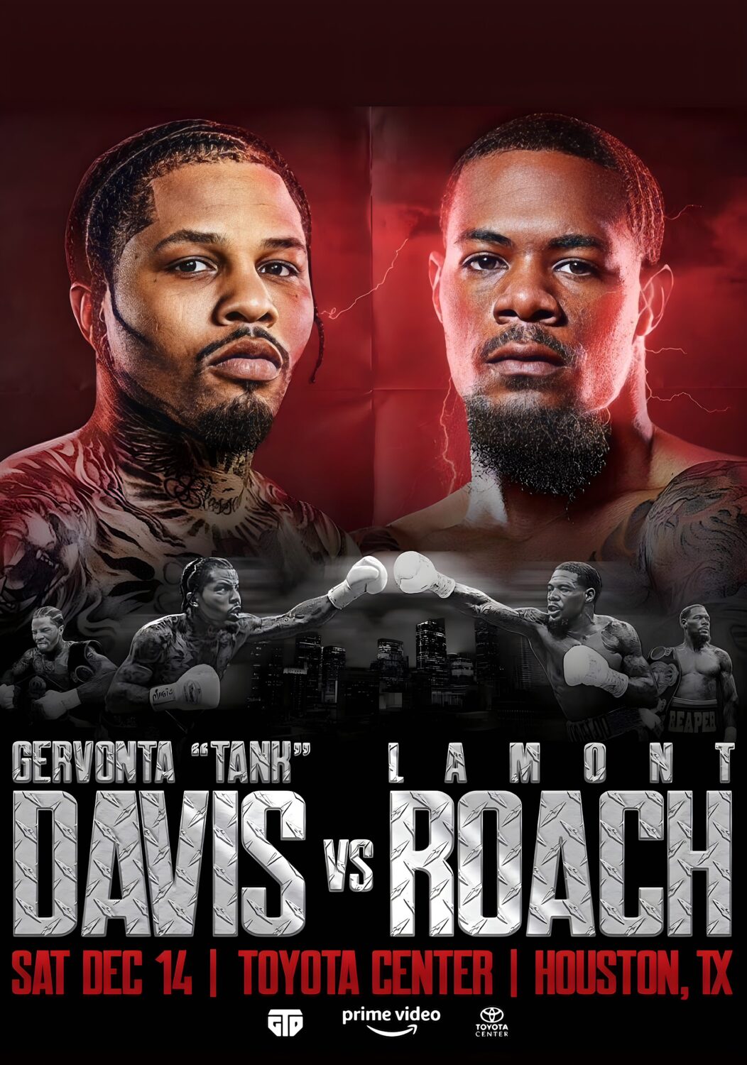 GERVONTA TANK DAVIS vs LAMONT ROACH 2024 Fight Poster