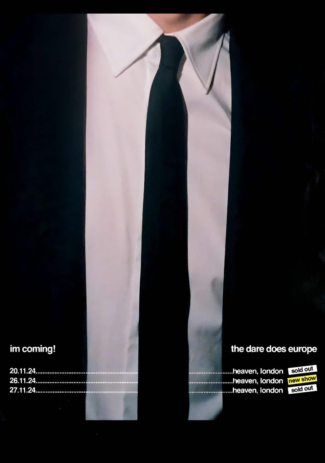 THE DARE 2024 UK Tour LONDON Heaven Poster