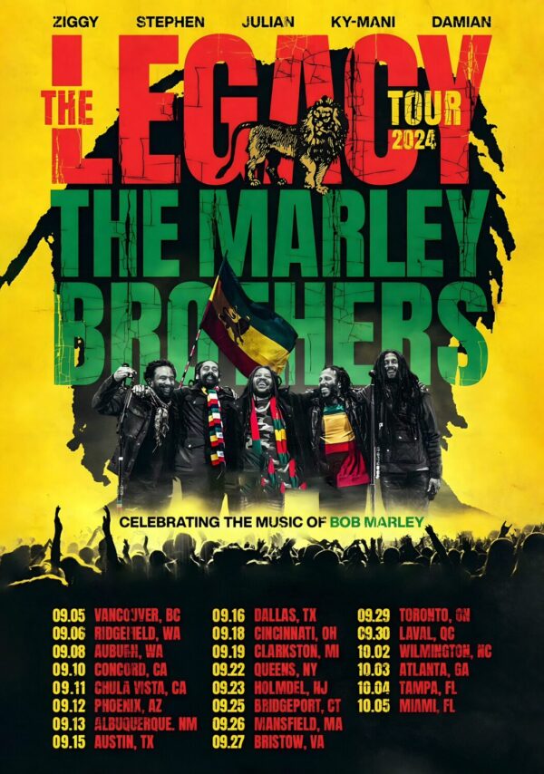 THE MARLEY BROTHERS The Legacy 2024 Tour Poster