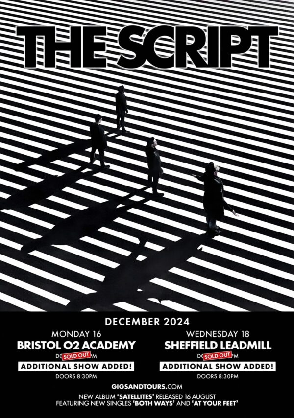 THE SCRIPT Satellites 2024 UK Tour: BRISTOL - SHEFFIELD Poster