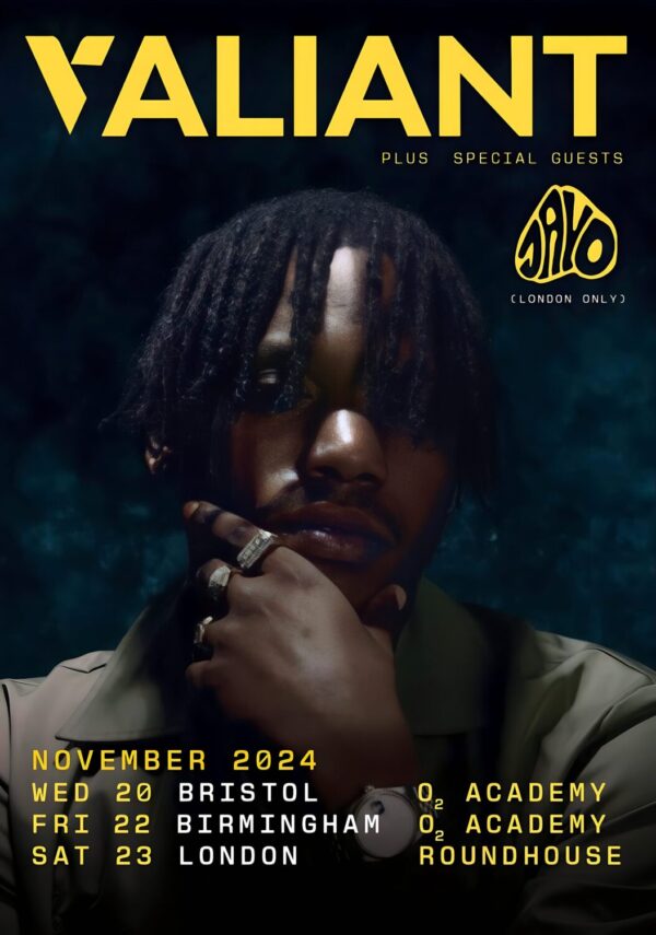 VALIANT GTKY 2024 November UK Tour Poster