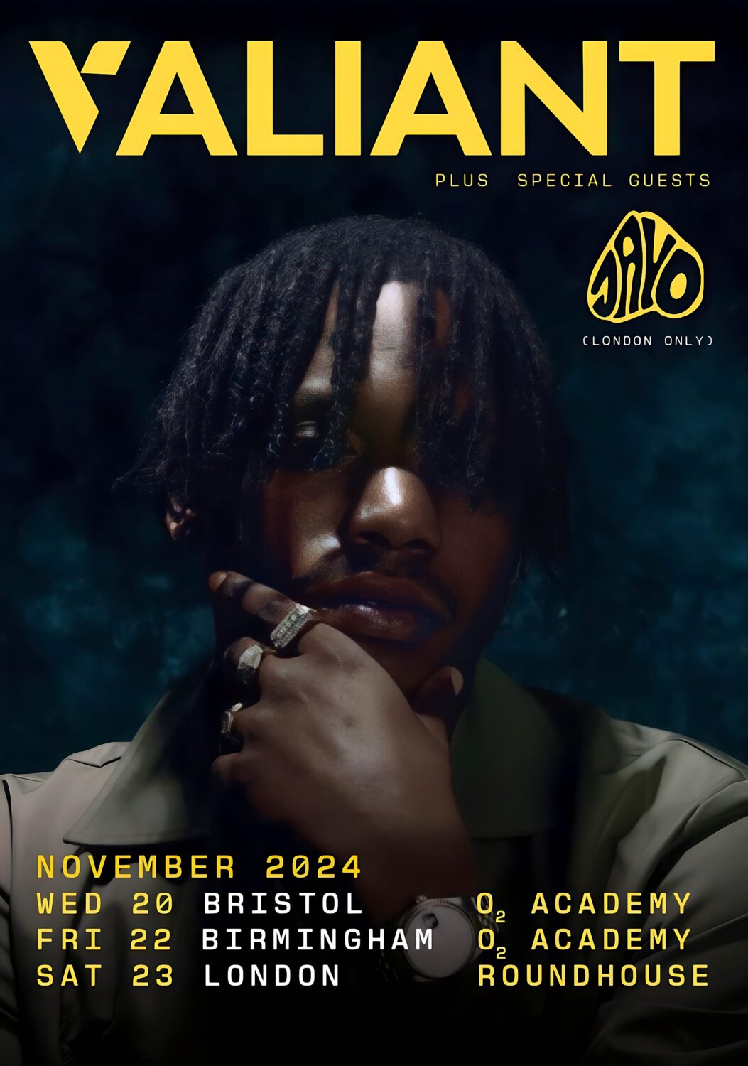VALIANT GTKY 2024 November UK Tour Poster