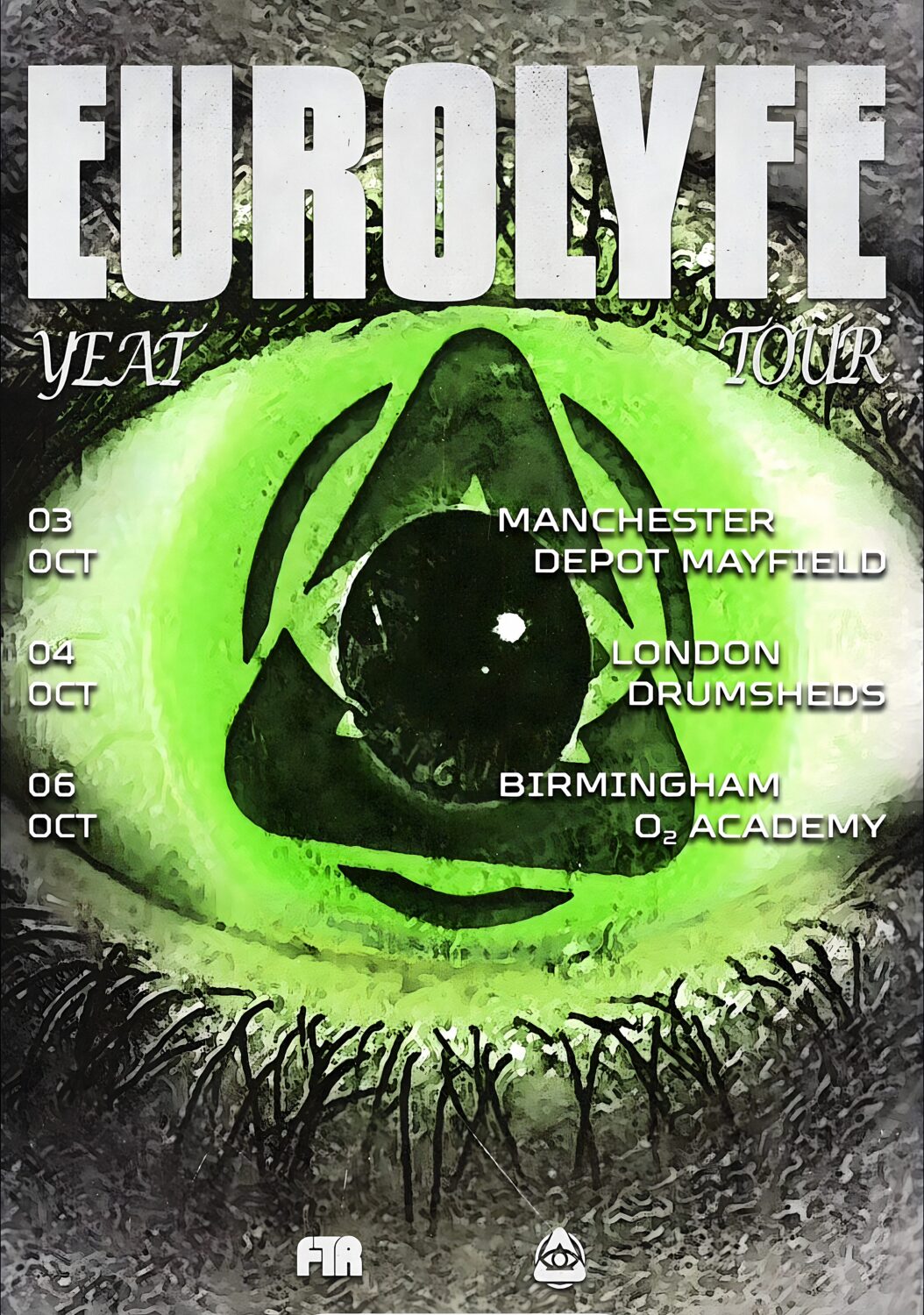 YEAT (band) Eurolyfe 2024 UK Tour Poster