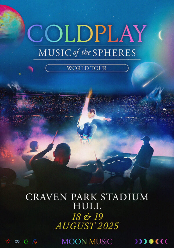 COLDPLAY Music of Spheres 2025 Tour: HULL Craven Park Stadium Poster Print