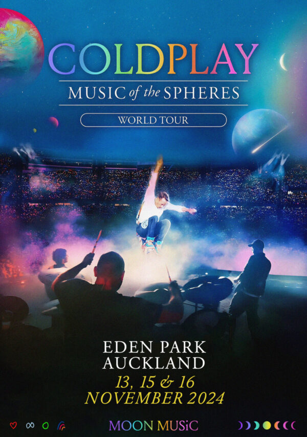 COLDPLAY Music of Spheres 2024 Tour: AUCKLAND Eden Park Poster Print