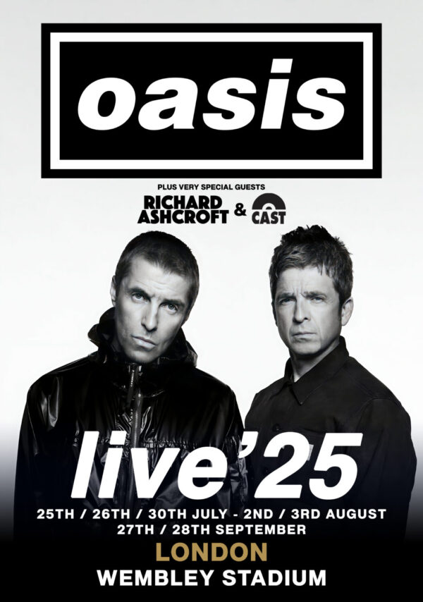 OASIS live '25 UK & Ireland 2025 Tour: LONDON Wembley Stadium Poster Print