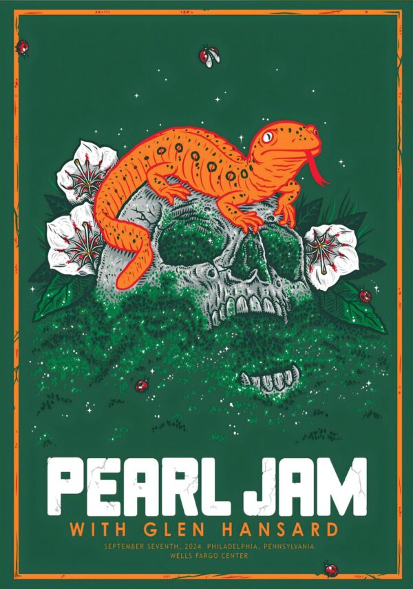 PEARL JAM Dark Matter 2024 Tour: PHILADELPHIA Wells Fargo Center Poster Print