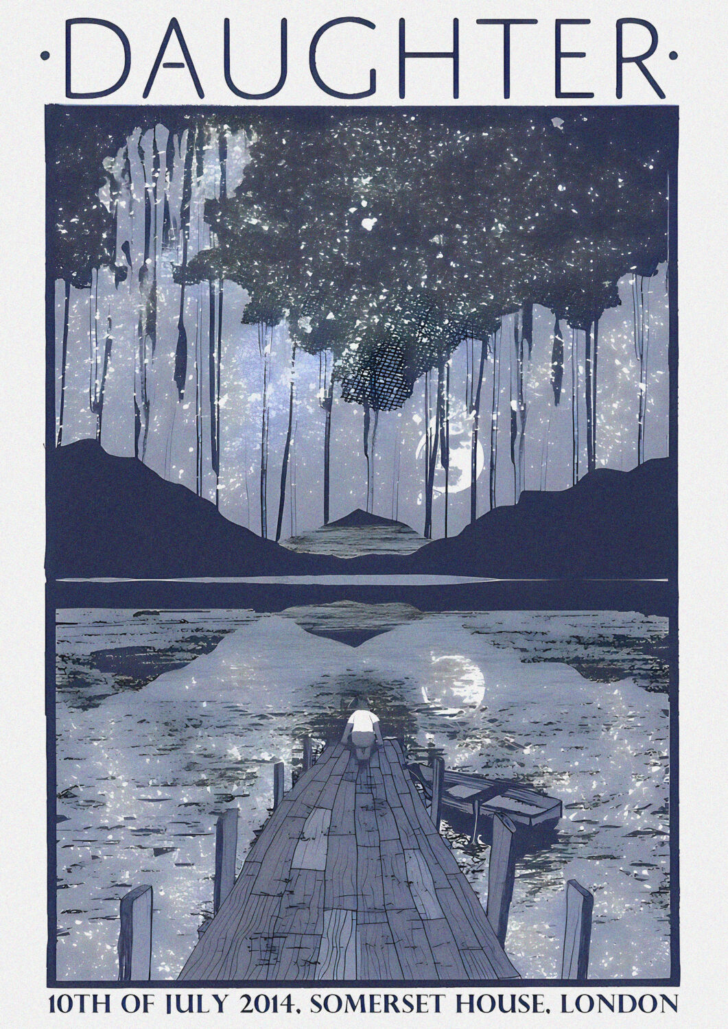 DAUGHTER (band) If You Leave 2014 Tour: LONDON Somerset House Poster Print