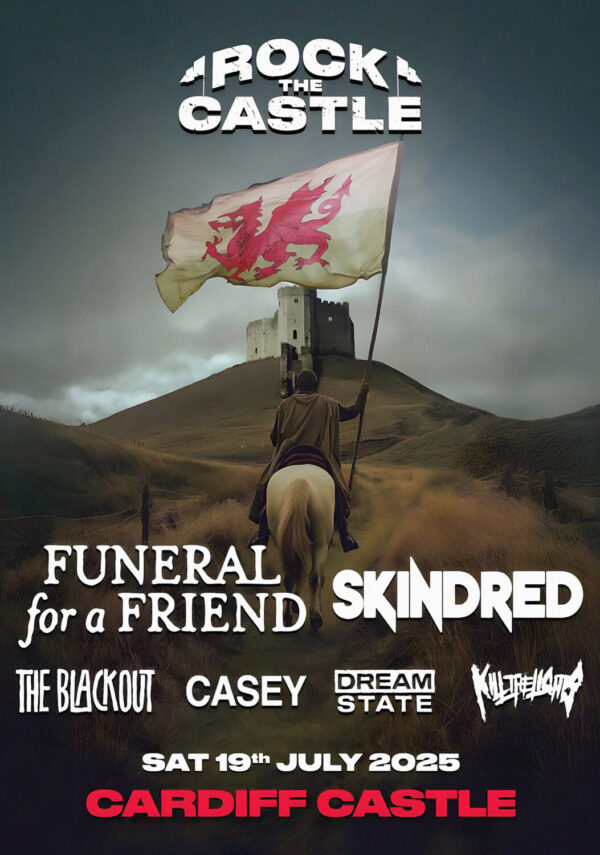 FUNERAL FOR A FRIEND Live 2025: Rock The Castle: CARDIFF Castle Poster Print