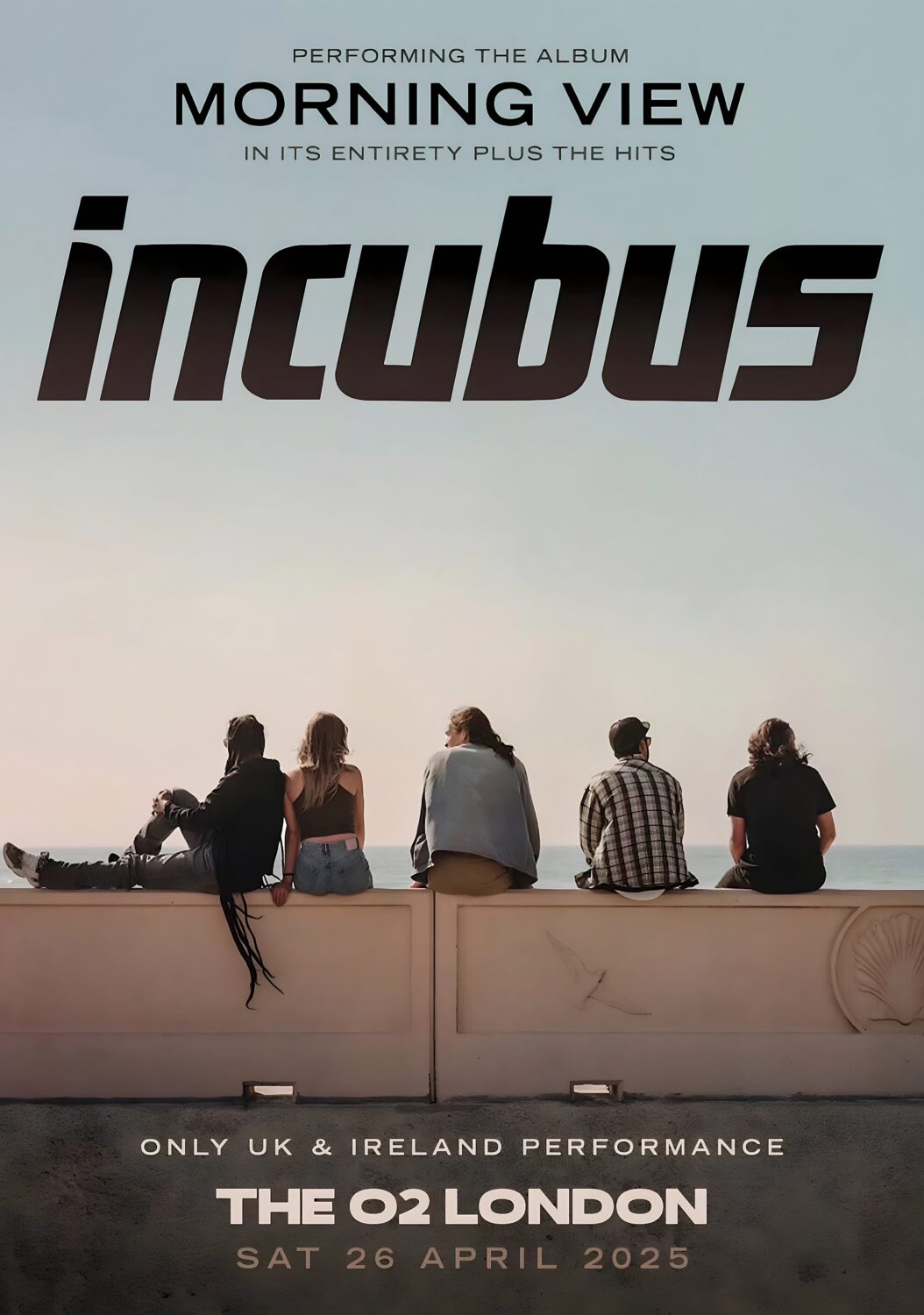 INCUBUS Morning View 2025 World Tour: LONDON The O2 Arena - 26 April 2025 Poster