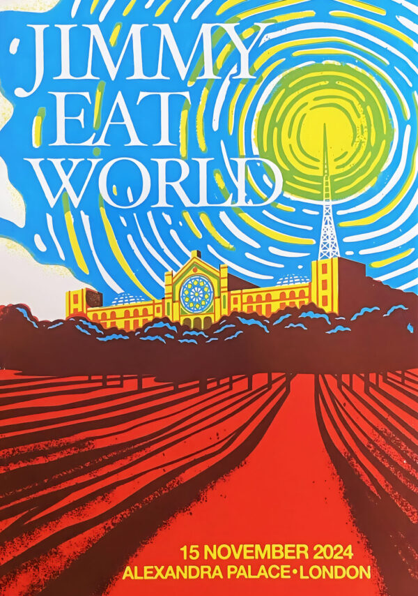 JIMMY EAT WORLD November 2024 UK Tour: LONDON Alexandra Palace Poster Print