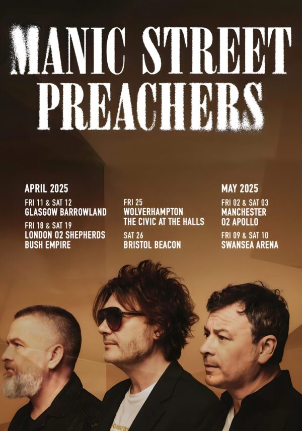 MANIC STREET PREACHERS Critical Thinking 2025 April UK Tour Poster Print