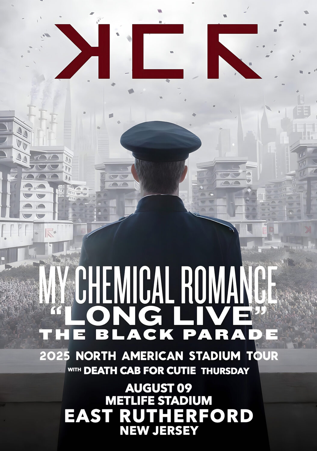 My Chemical Romance Tour 2026 poster