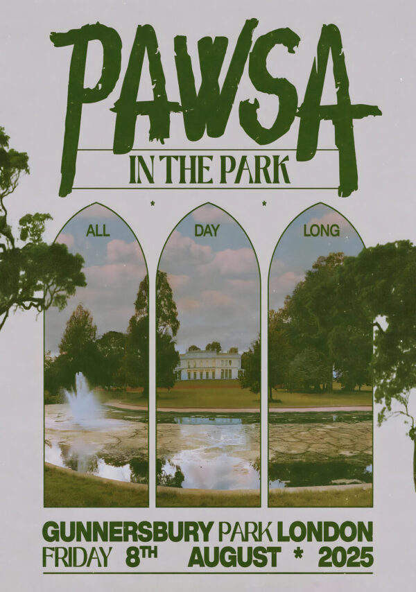 PAWSA (dj) In The Park: LONDON Gunnersbury Park - 8th August 2025 Tour Poster Print