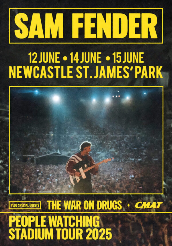 SAM FENDER People Watching 2025 UK Stadium Tour: NEWCASTLE St James' Park Poster Print
