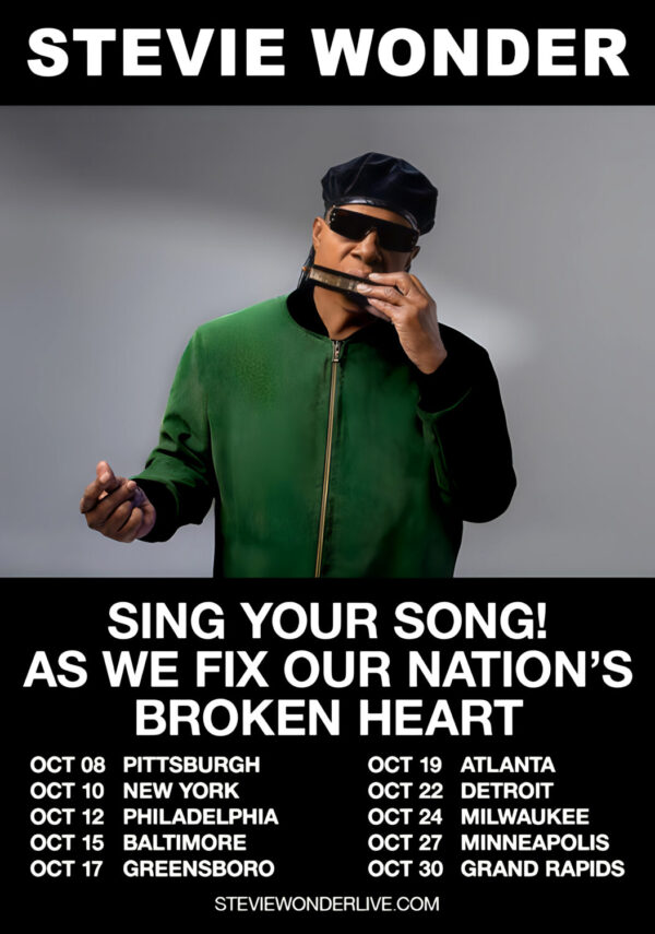 STEVIE WONDER 2024 Tour Poster