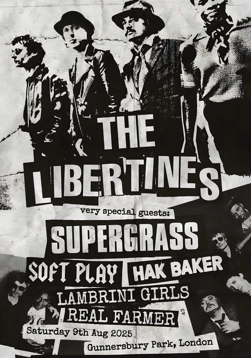 THE LIBERTINES 2025 Tour: LONDON Gunnersbury Park Poster
