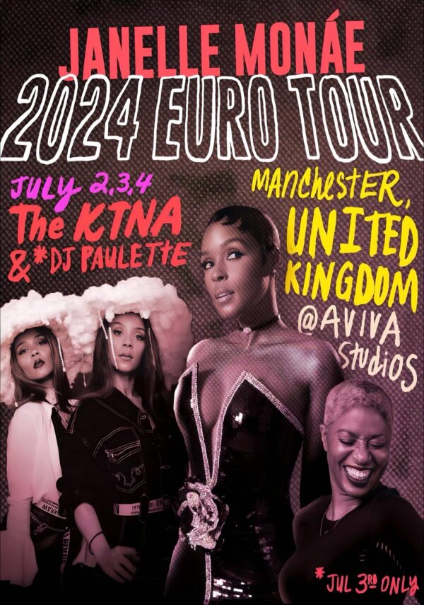 JANELLE MONÁE The Age of Pleasure UK 2024 Tour: MANCHESTER Aviva Studios Poster Print
