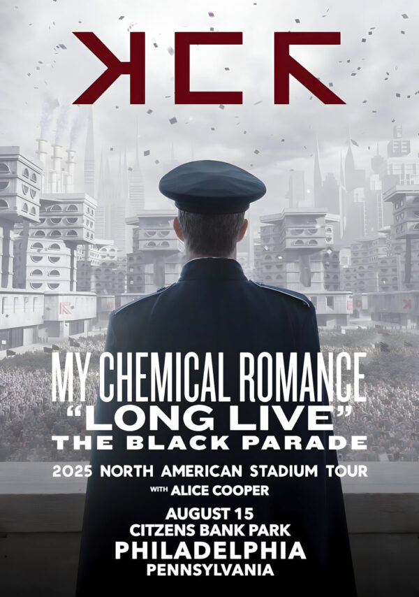 MY CHEMICAL ROMANCE Long Live The Black Parade 2025 Tour: PHILADELPHIA Citzens Bank Park Poster Print