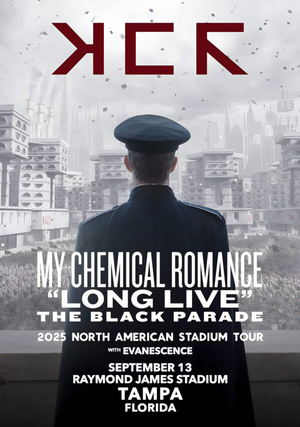 MY CHEMICAL ROMANCE Long Live The Black Parade 2025 Tour: TAMPA Raymond James Stadium Poster Print