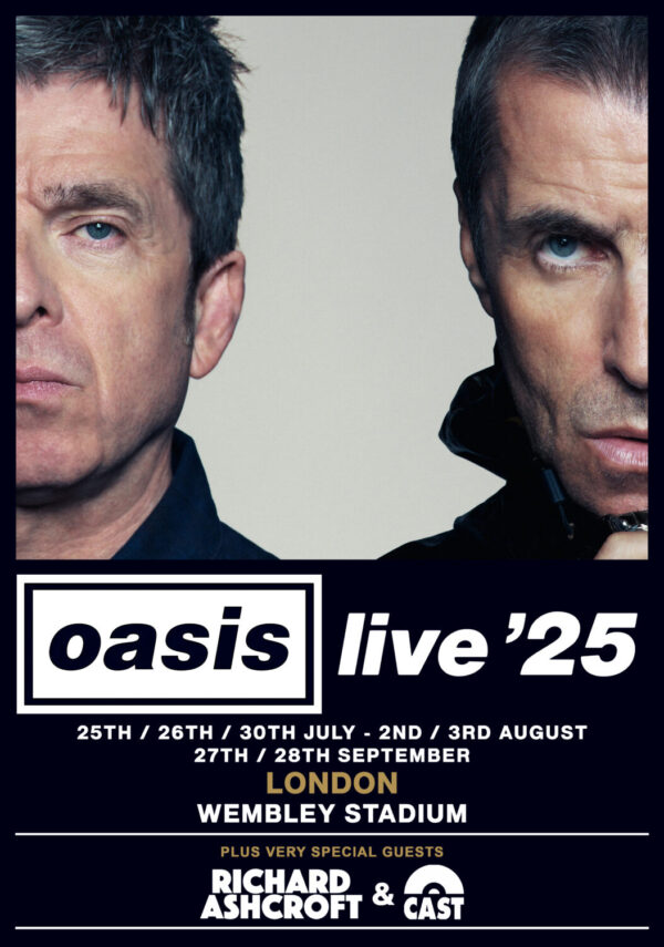 OASIS live '25 UK & Ireland: LONDON Wembley Stadium 2025 Tour Poster Print