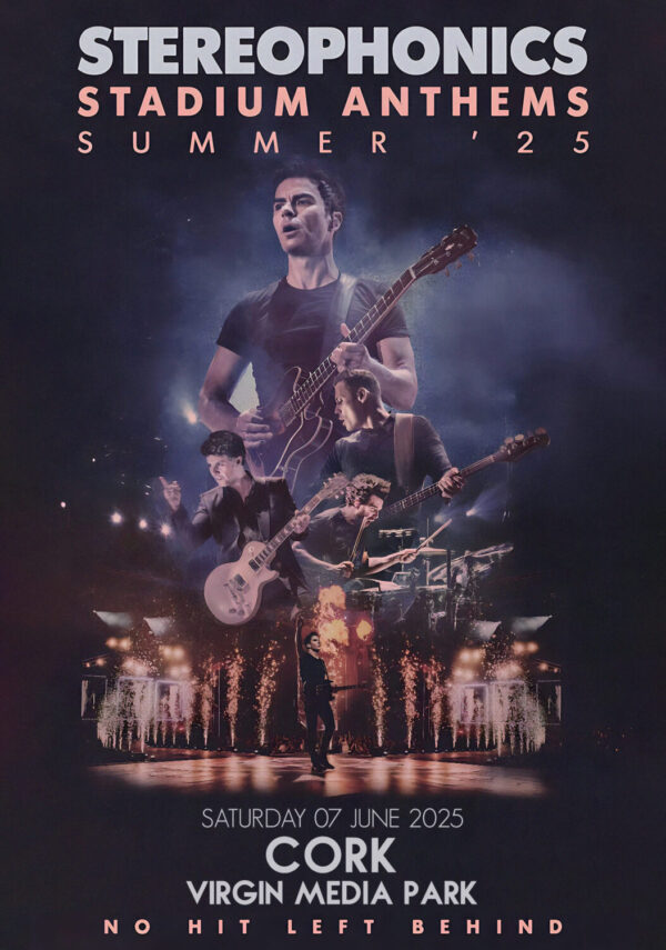 STEREOPHONICS Stadium Anthems - Summer '25: CORK Virgin Media Park 2025 Tour Poster Print