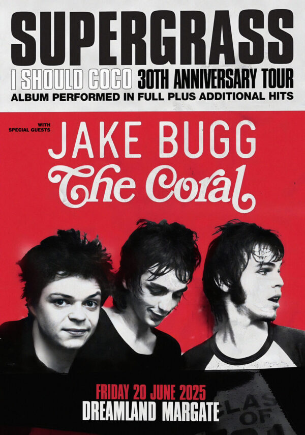 SUPERGRASS I Should Coco 2025 Tour: DREAMGATE Margate Poster Print