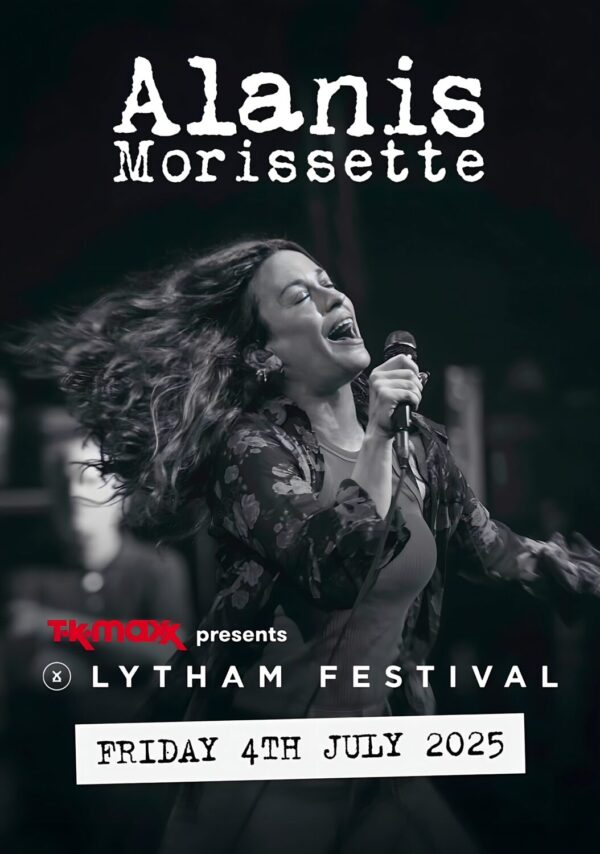 ALANIS MORISSETTE Live 2025 Tour: LYTHAM Festival - 4th July 2025 Poster