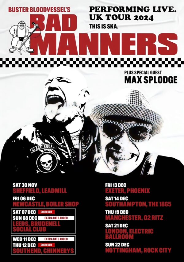 BAD MANNERS This Is Ska 2024 UK Tour Poster