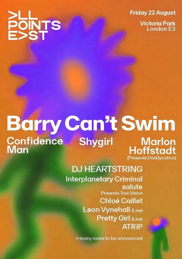 BARRY CAN'T SWIM Live 2025 All Points East: LONDON Victoria Park Tour Poster