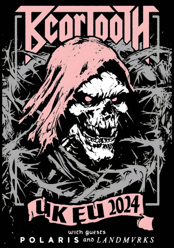 BEARTOOTH The Surface 2024 UK & Europe Tour Poster