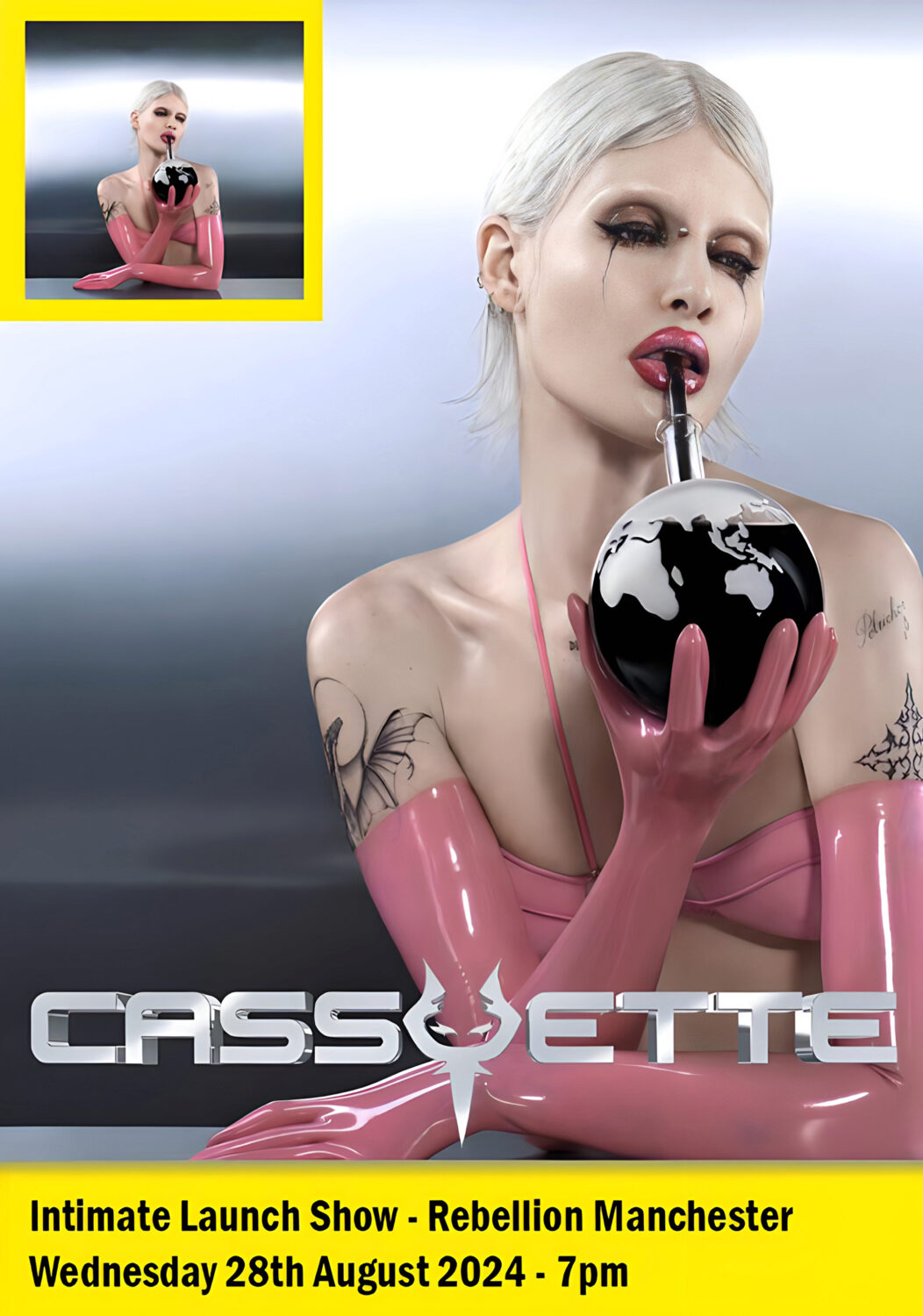 CASSYETTE This World Fucking Sucks 2024 Album Launch: MANCHESTER Rebellion Poster Print