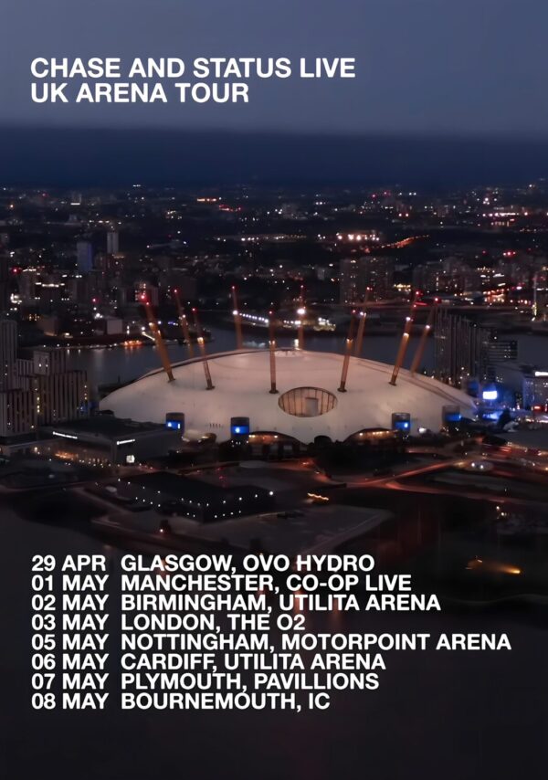 CHASE AND STATUS Live 2025 UK Arena Tour Poster