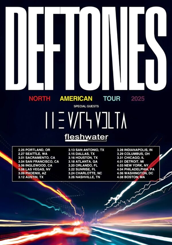 DEFTONES Live North American 2025 Arena Tour Poster