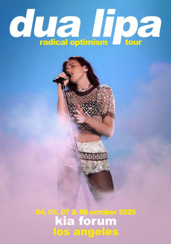 DUA LIPA Radical Optimism Tour: LOS ANGELES Kia Forum 2025 Poster Print