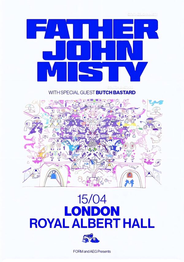 FATHER JOHN MISTY Mahashmashana 2025 Tour: LONDON Royal Albert Hall Poster