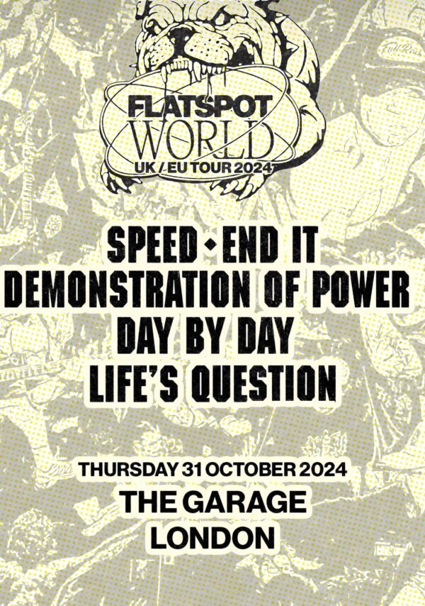 FLATSPOT (band) Uncomfortable Trunk 2024 UK Tour: LONDON The Garage Poster